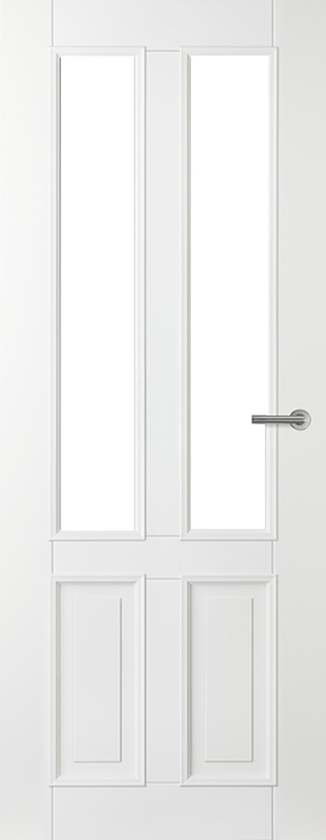 Svedex binnendeuren Character CA04, blank glas, blank facetglas, satijnglas
