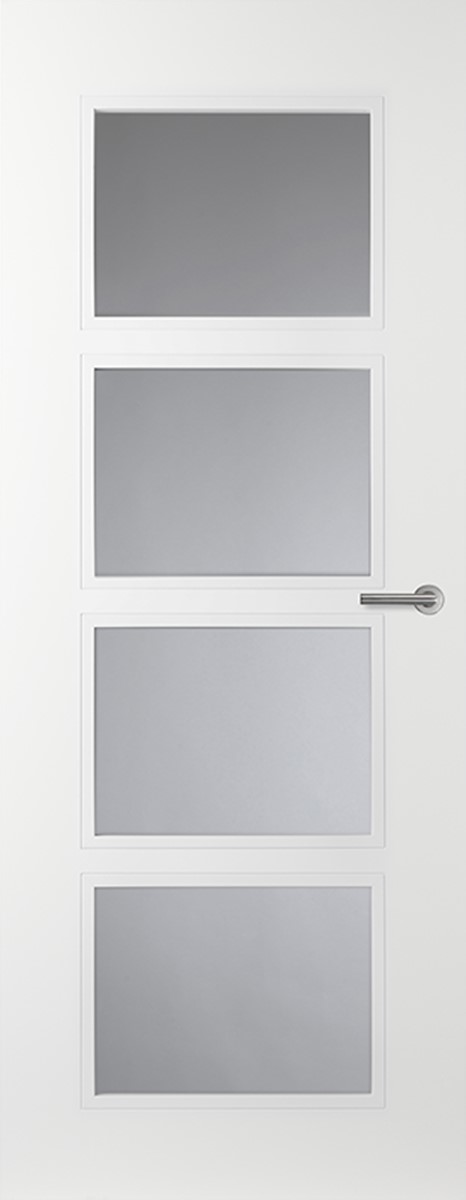 Svedex Binnendeuren Elite AE34, Gezandstraald glas met blanke rand product afbeelding