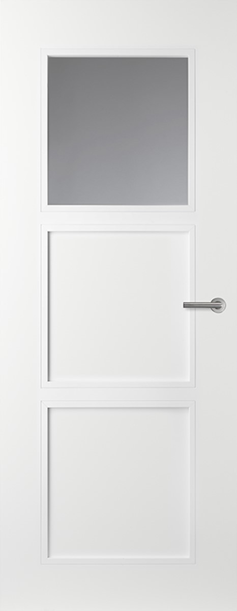 Svedex Binnendeuren Elite AE47, Gezandstraald glas met blanke rand product afbeelding