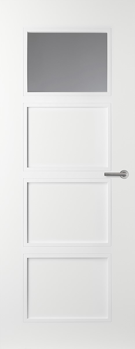 Svedex Binnendeuren Elite AE48, Gezandstraald glas met blanke rand product afbeelding