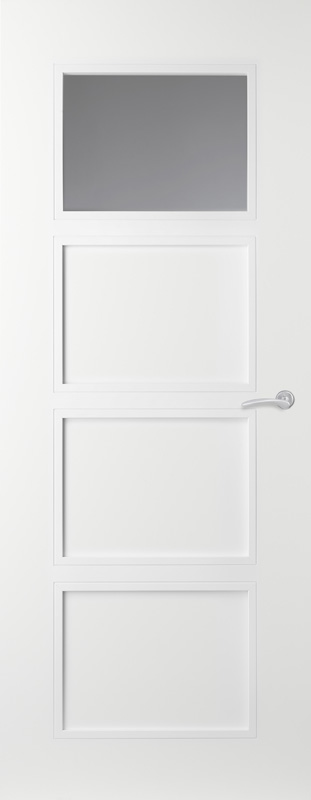 Svedex binnendeuren Elite AE48, blank glas, gezandstraald glas blanke rand, satijnglas product afbeelding