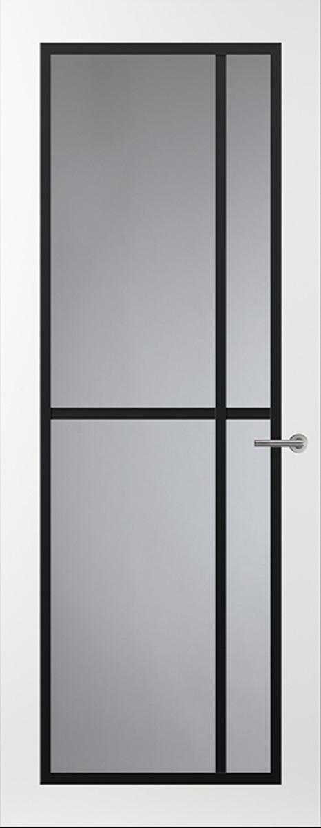 Svedex Binnendeuren Front FR503 Zwart, Rookglas