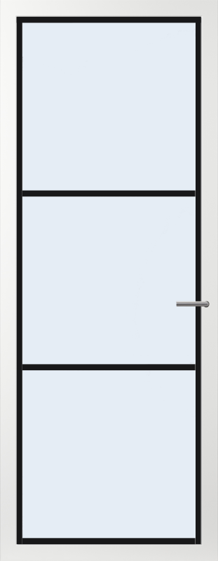 Svedex Binnendeuren Form FM02 zwart, Blank glas product afbeelding