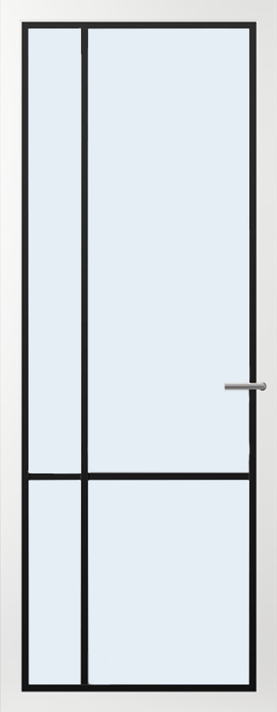 Svedex Binnendeuren Form FM05 zwart, Rookglas product afbeelding