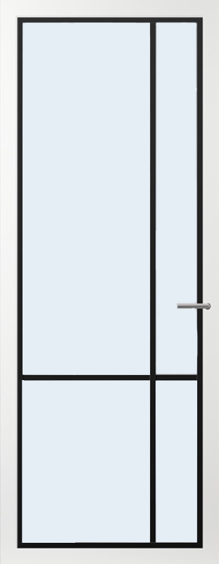 Svedex Binnendeuren Form FM06 zwart, Rookglas product afbeelding