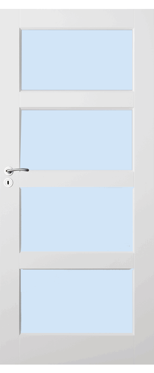 Skantrae Binnendeuren SKS 1235, Facet blank glas product afbeelding
